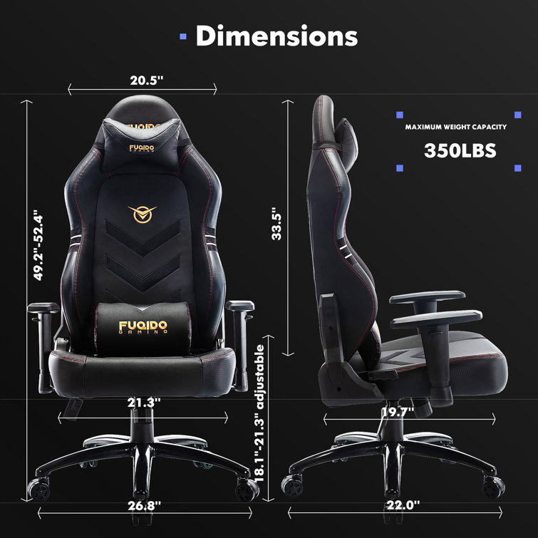 CHAIRKER Big and Tall Ergonomic Gaming Chair 350lbs-Racing Style